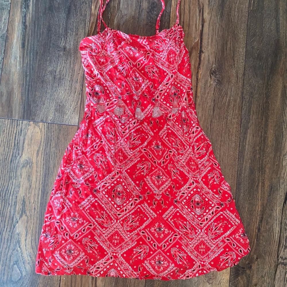 red dress